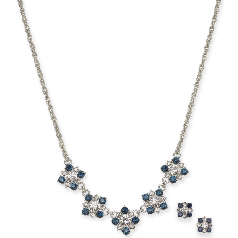 Charter Club Silver Tone Necklace and Earrings